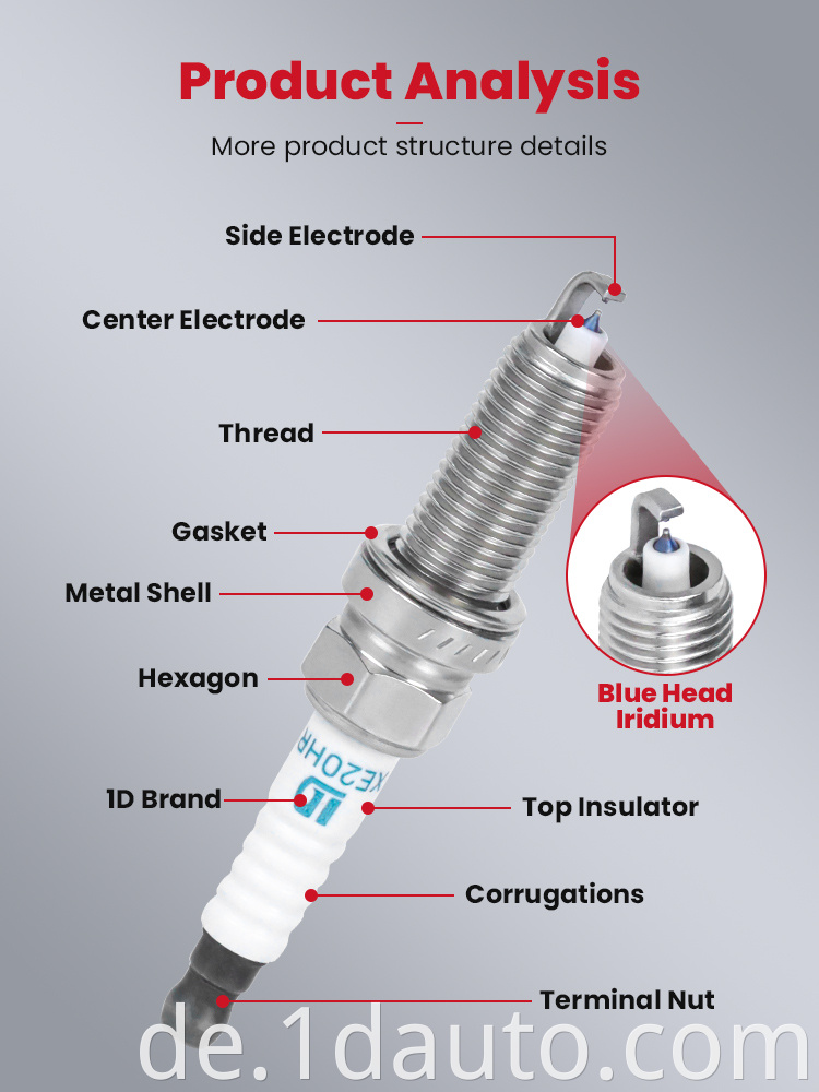 Double Iridium Spark Plug for Nissan